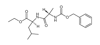Benzyloxycarbonyl-L-alanyl-L-leucinethylester结构式