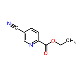2-羧酸乙酯-5-氰基吡啶结构式