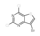 7-溴-2,4-二氯噻吩并[3,2-d]嘧啶结构式
