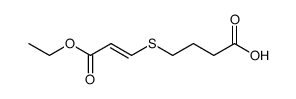 trans-3-(3'-Carboxypropylthio)acrylsaeureethylester结构式