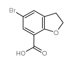 5-溴-2,3-二氢苯并呋喃-7-羧酸结构式