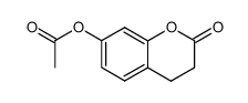 7-acetoxy-chroman-2-one结构式