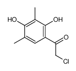 2-chloro-1-(2,4-dihydroxy-3,5-dimethylphenyl)ethanone结构式