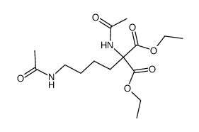 acetylamino-(4-acetylamino-butyl)-malonic acid diethyl ester结构式