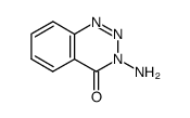 3-amino-1,2,3-benzotriazin-4(3H)-one结构式