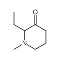 2-ethyl-1-methyl-piperidin-3-one结构式