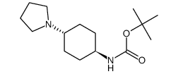 tert-butyl ((1r,4r)-4-(pyrrolidin-1-yl)cyclohexyl)carbamate结构式