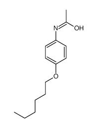 N-(4-hexoxyphenyl)acetamide结构式