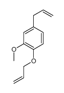 2-methoxy-1-prop-2-enoxy-4-prop-2-enylbenzene结构式