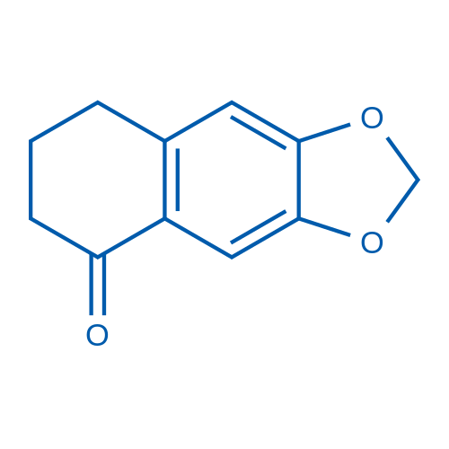 7,8-dihydro-6H-benzo[f][1,3]benzodioxol-5-one结构式