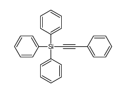 triphenyl(2-phenylethynyl)silane结构式