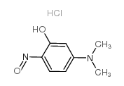 2-亚硝基-5-二甲氨基苯酚盐酸盐结构式