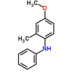 2-甲基-4-甲氧基二苯胺结构式