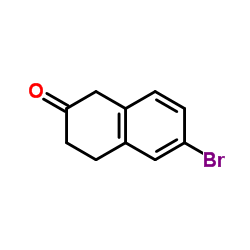 6-溴-3,4-二氢-1H-2-萘酮结构式