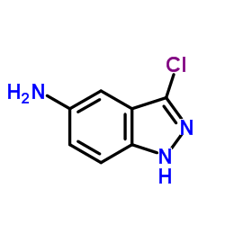 3-氯-5-氨基-1H-吲唑结构式