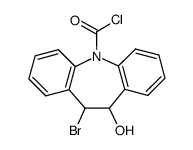 10-bromo-11-hydroxy-10,11-dihydro-dibenzo[b,f]azepine-5-carbonyl chloride结构式