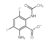 N-(3-amino-4,6-difluoro-2-nitro-phenyl)acetamide结构式