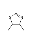 2,4,5-TRIMETHYL-4,5-DIHYDROTHIAZOLE结构式
