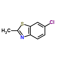 6-氯-2-甲基苯并噻唑结构式
