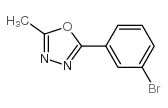 2-(3-溴苯)-5-甲基-1,3,4-恶二唑结构式