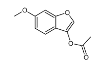3-acetoxy-6-methoxy-benzofuran结构式