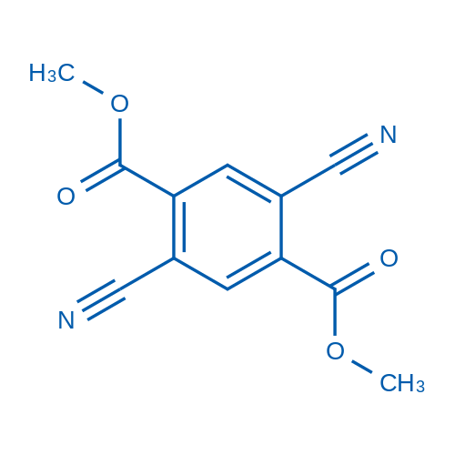 dimethyl 2,5-dicyanobenzene-1,4-dicarboxylate结构式