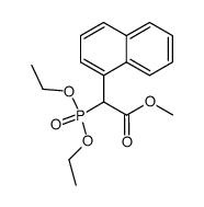 diethoxyphosphoryl-2-(naphth-1-yl)-acetic acid methyl ester结构式