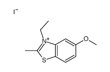 3-ethyl-5-methoxy-2-methyl-1,3-benzothiazol-3-ium,iodide结构式