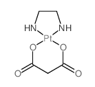 Platinum,(1,2-ethanediamine-kN1,kN2)[propanedioato(2-)-kO1,kO3]-, (SP-4-2)-结构式