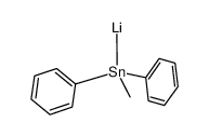 (methyldiphenylstannyl)lithium结构式