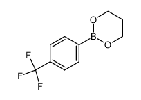 2-[4-(trifluoromethyl)-phenyl]-1,3,2-dioxaborinane结构式