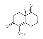 (8aS)-5,8a-dimethyl-3,4,7,8-tetrahydro-2H-naphthalene-1,6-dione结构式