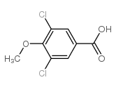 3,5-二氯-4-甲氧基苯甲酸结构式