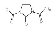1-氯甲酰基-3-乙酰基环亚乙基脲结构式