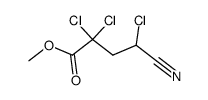 methyl 4-cyano-2,2,4-trichlorobutyrate结构式