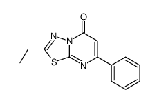 2-ethyl-7-phenyl-[1,3,4]thiadiazolo[3,2-a]pyrimidin-5-one结构式