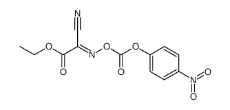 ethyl 2-p-nitrophenyloxycarbonyloxyimino-2-cyanoacetate结构式