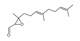 3-(4,8-dimethylnona-3,7-dien-1-yl)-3-methyloxirane-2-carbaldehyde结构式