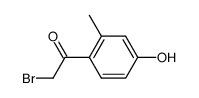 2-bromo-1-(4-hydroxy-2-methylphenyl)-1-ethanone结构式