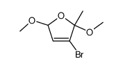3-bromo-2,5-dimethoxy-2-methyl-2,5-dihydrofuran结构式