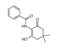 N-(1-Methoxy-5,5-dimethyl-3-oxo-1-cyclohexen-1-yl)benzamid结构式