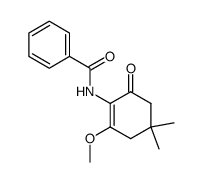 N-(1-Methoxy-5,5-dimethyl-3-oxocyclohex-1-yl)benzamid结构式