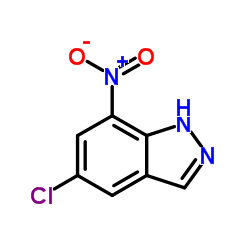 5-氯-7-硝基(1H)吲唑结构式