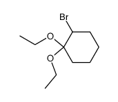 2-Brom-cyclohexanon-diaeethylacetal结构式