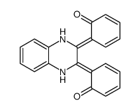 6-[3-(6-oxocyclohexa-2,4-dien-1-ylidene)-1,4-dihydroquinoxalin-2-ylidene]cyclohexa-2,4-dien-1-one结构式