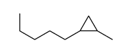 1-methyl-2-pentylcyclopropane结构式