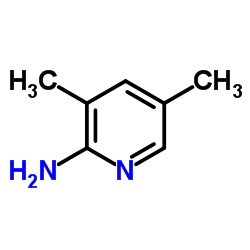 3,5-二甲基吡啶-2-胺结构式