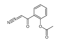 ortho-acetoxy-ω-diazoketophenone结构式