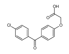 2-[4-(4-chlorobenzoyl)phenoxy]acetic acid结构式