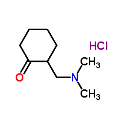 2-二甲氨基甲基-1-环己酮盐酸盐结构式